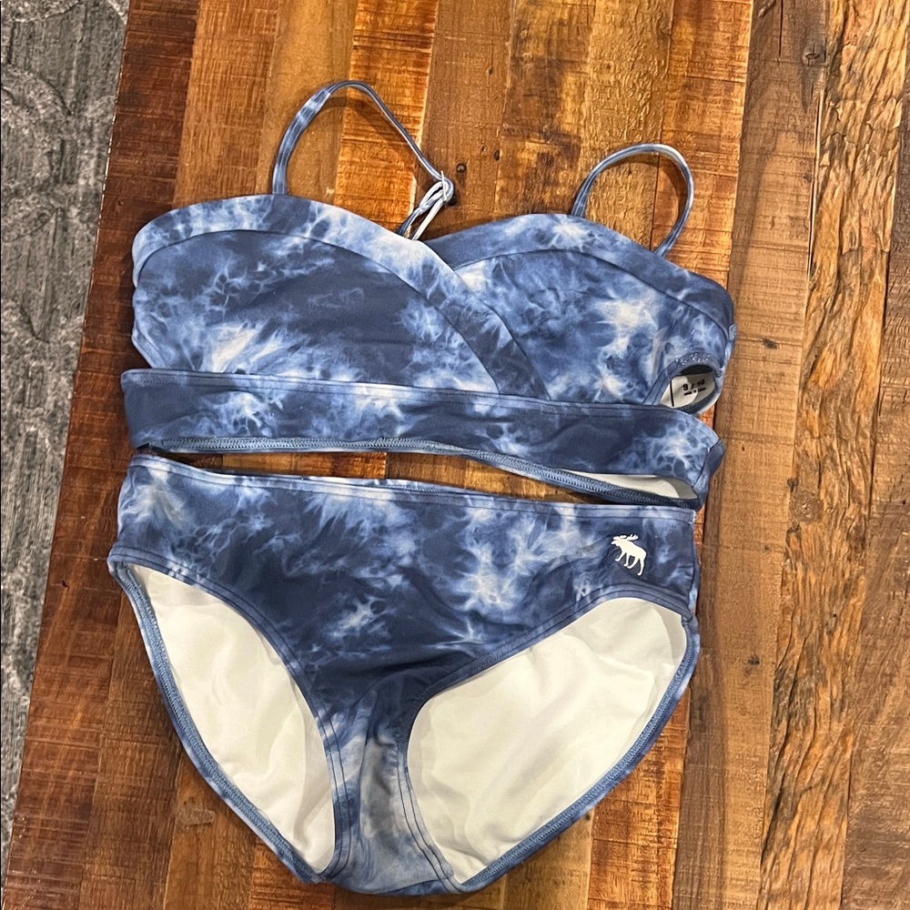 Abercrombie Kids Blue Tie-Dye Bikini